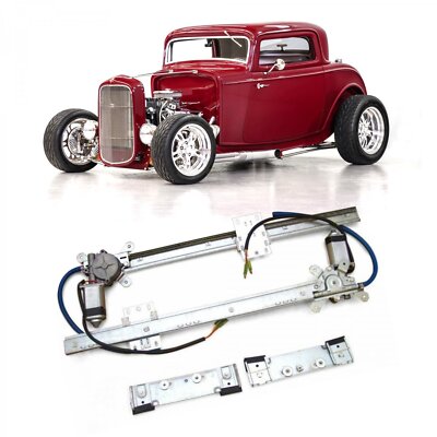 2 Door Power Window Conversion Kit for 1932 Model B Coupe, 3 Window, 5 Window