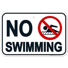 No Swimming Sign, Pool Sign,