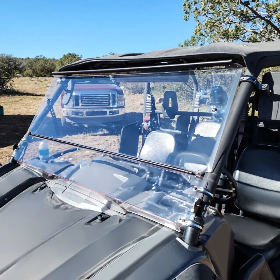 Parabrisas delantero plegable para Yamaha Viking 700 2014-2021 2015-2022 Viking VI Foto 4 de 4