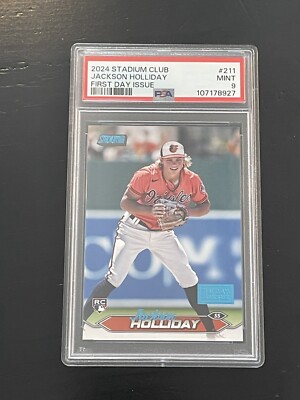 2024 Stadium Club First Day Issue Jackson Holliday RC #211 PSA 9