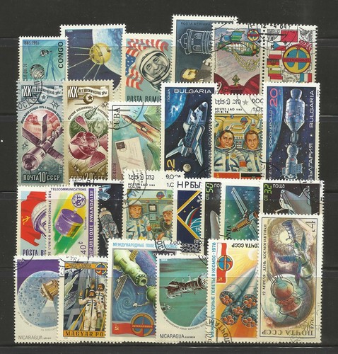 SPACE EXPLORATION Collection Packet 25 Different Stamps (Lot 2)