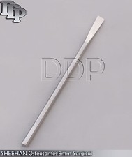 SHEEHAN OSTEOTOMES 6.25" hexagon handle 8mm wide Surgical Dental Instruments