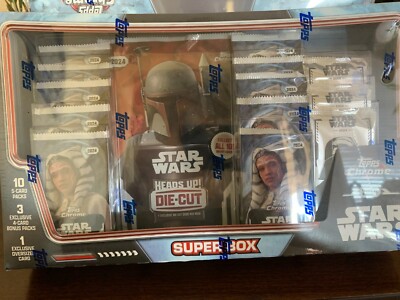 2024 TOPPS CHROME STAR WARS COSTCO SUPER BOX EXCLUSIVE LOT OF 5 SEAL BOXES