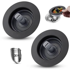 iFealClear 2 Pack Stainless Steel Kitchen Sink Drain Strainer Stopp... Fast Ship