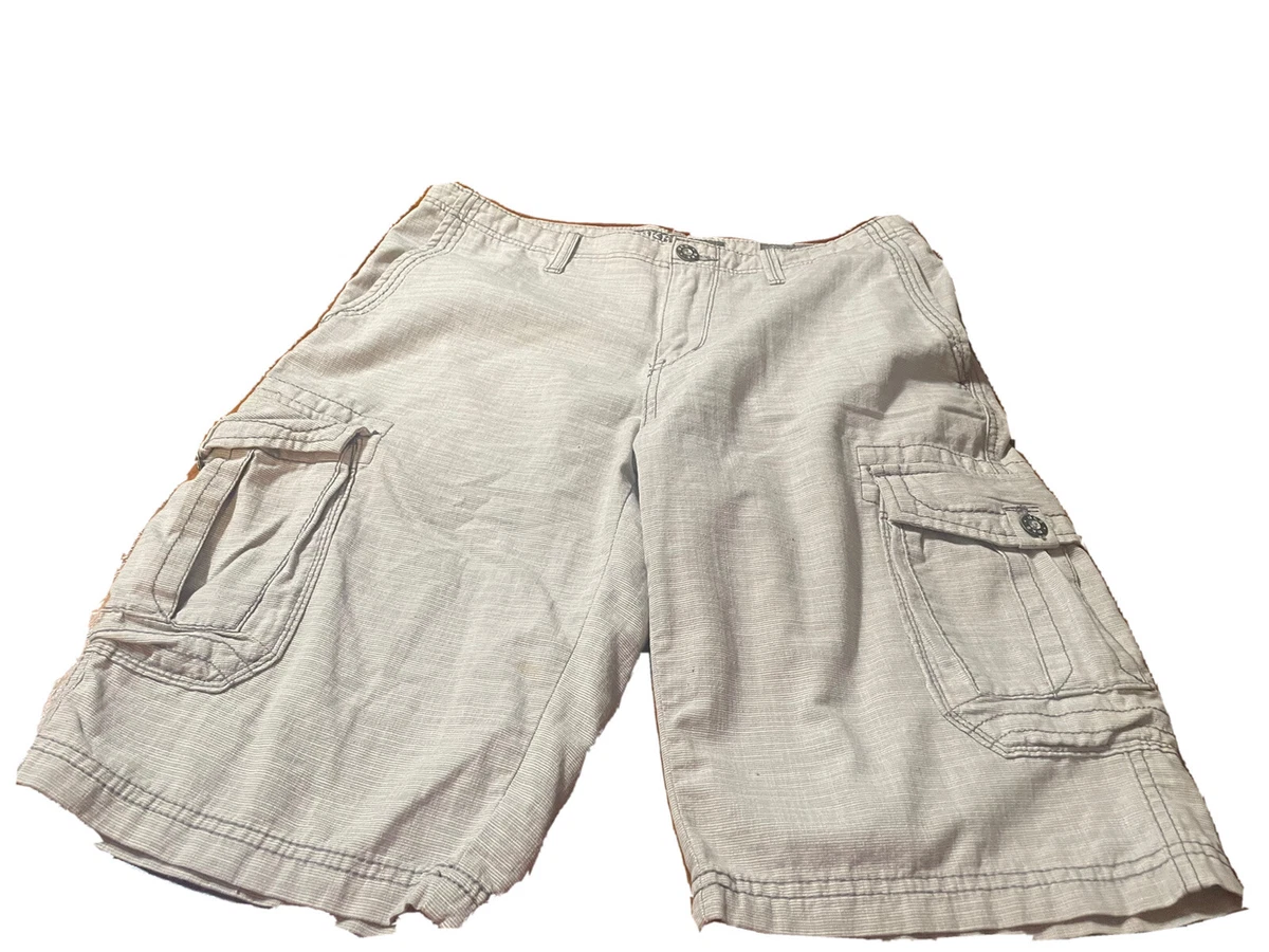 Buckle BKE Mens Grey Standard Fit Cargo Shorts 33x13 eBay