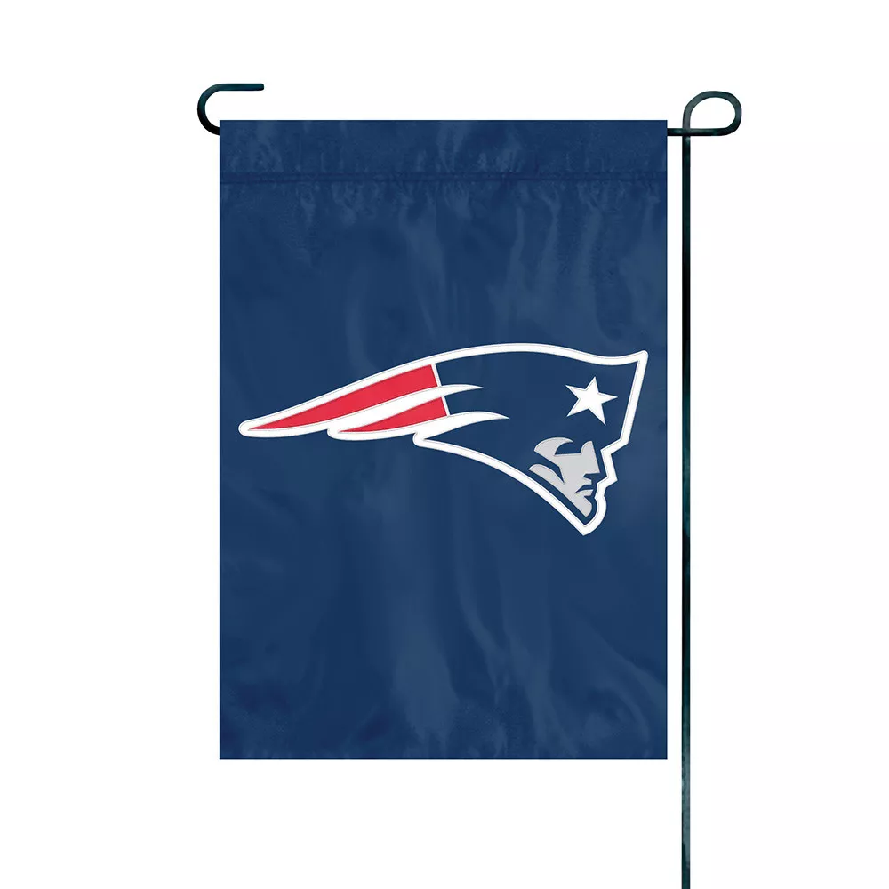 NEW ENGLAND PATRIOTS GARDEN FLAG APPLIQUE PREMIUM QUALITY FULL SIZE