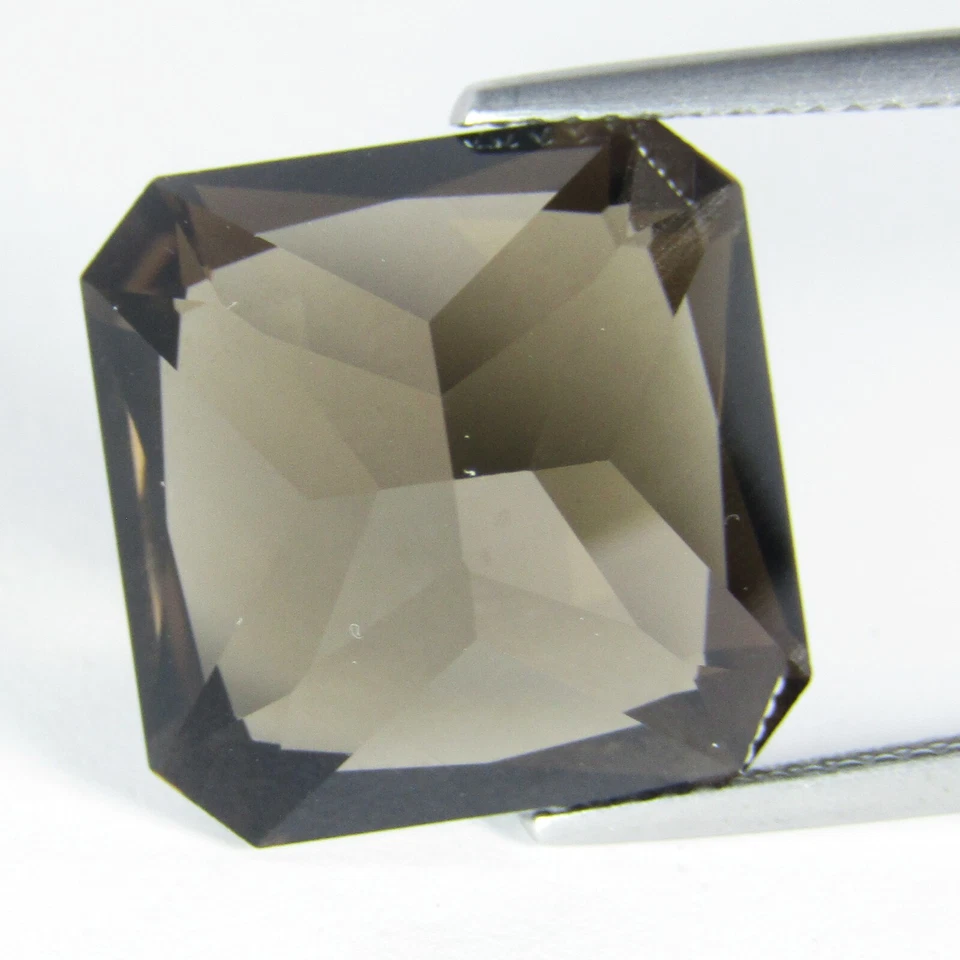 16.39Cts Natural Gorgeous Smoky Quartz Square Radiant Cut Brazil Loose Gemstone - Image 3 of 4