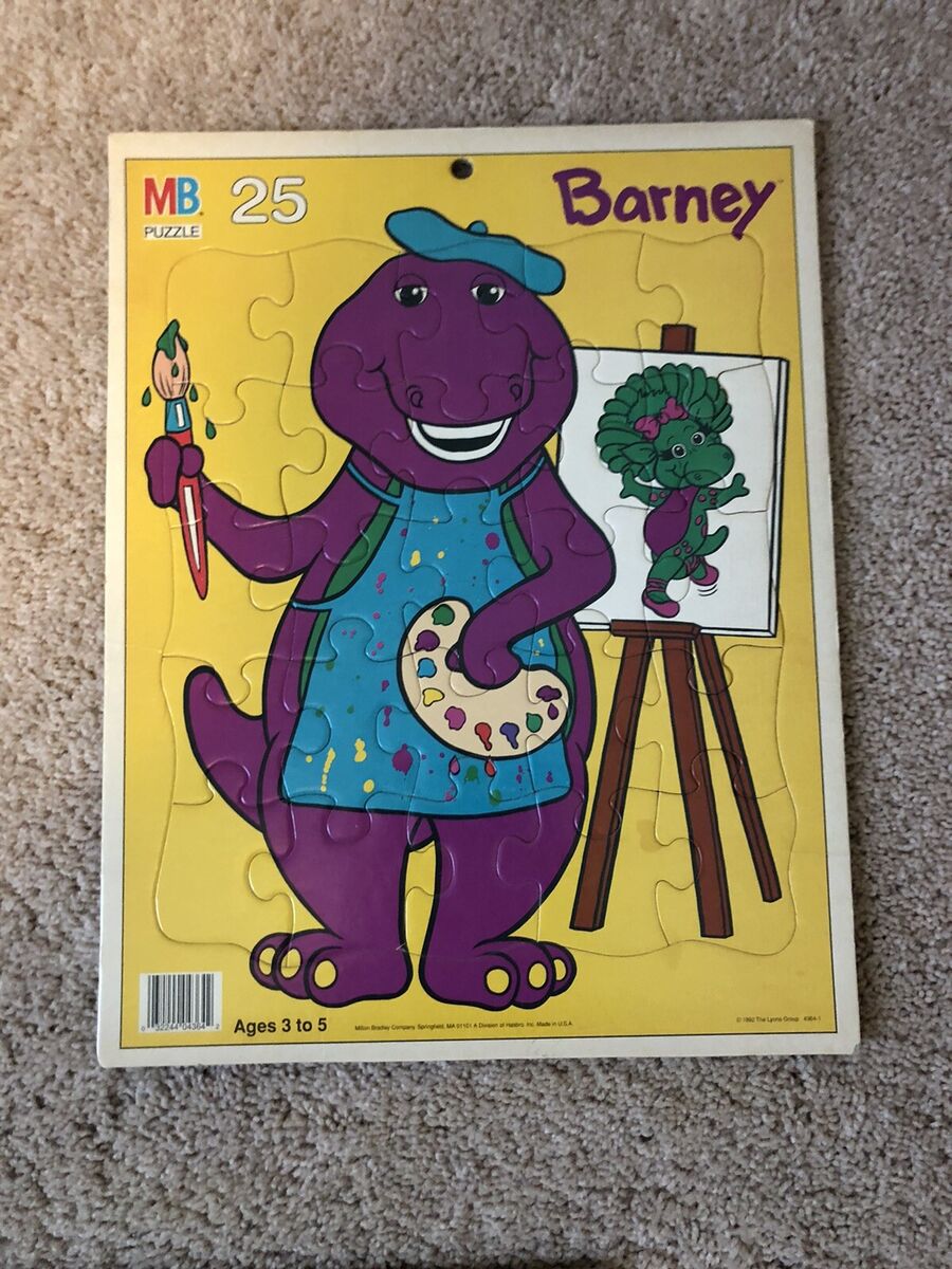 Mattel Barney and Friends 25 Piece Tray Puzzle for sale online