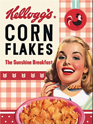 Magnet Kellogs - Girl Flakes Collage, 6 x 8 cm