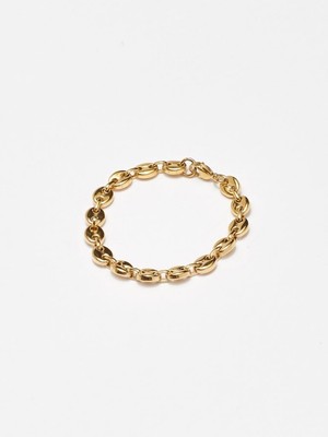 Bagatiba Onia Marine Glieder Gold Edelstahl Armband Kette Vintage 90er Y2K