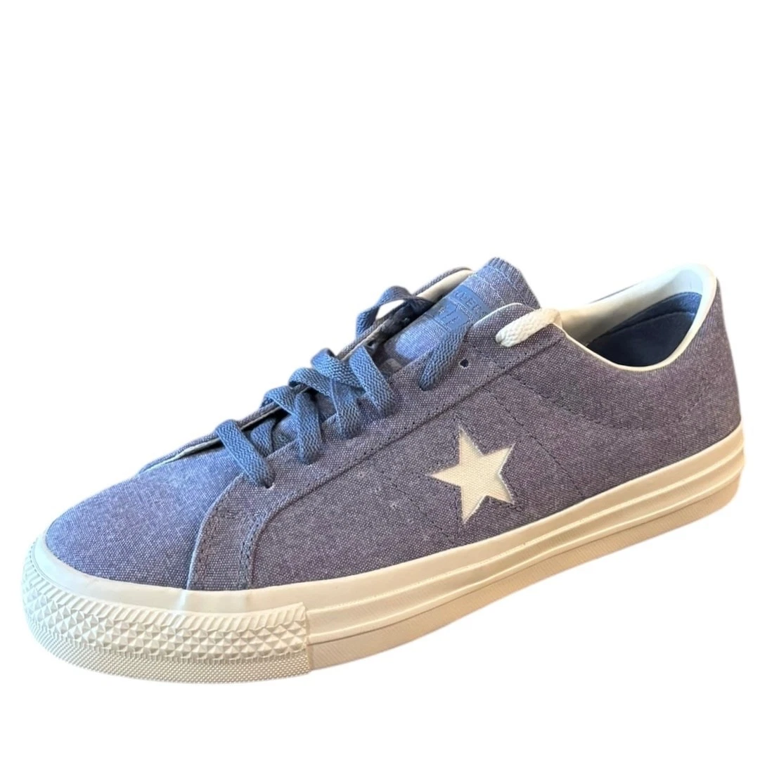 Converse Mens‎ One Star Pro Blue Thunder Daze Shoes Size 10.5 Converse One Star Pro Denim Navy Blue Mens Size 10.5  main image 2