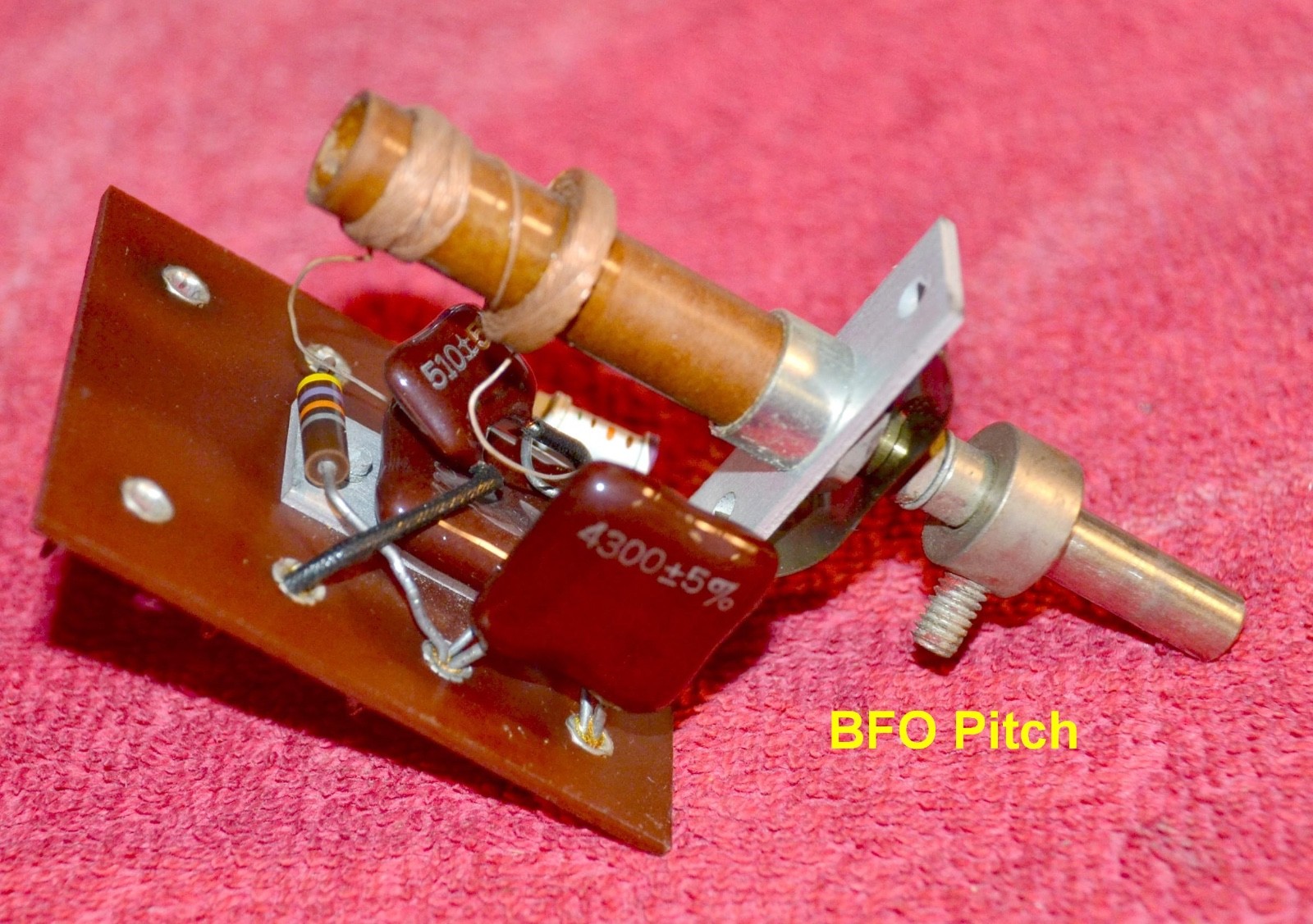 Hammarlund HQ-110 BFO Pitch & Q Multiplier Assemblies + Shields