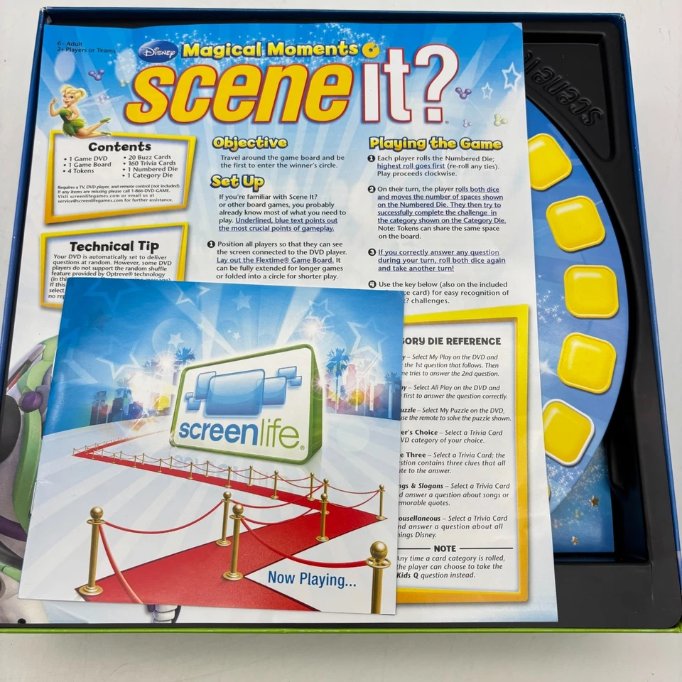 Scene It Disney Magical Moments Deluxe DVD Game COMPLETE ScreenLife 2010 Trivia - Image 3 of 4