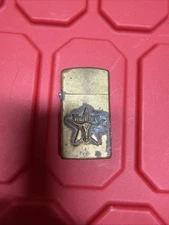 Vintage  Zippo Marlboro Longhorn Steer Bull Brass Lighter