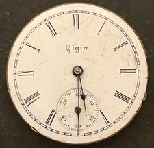 Antique 1897 Elgin Grade 109 Pocket Watch Movement Parts/Repair 0s 7j USA