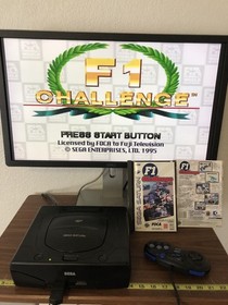 F1 Challenge Sega Saturn 1996 Virgin Foca 1 Official NO Case Formula One Racing