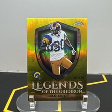 2025 Topps Chrome ISAAC BRUCE - Legends Of The Gridiron - Yellow Refractor /275