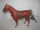 Vintage Marx Johnny West Chestnut Horse Red Sorrel For Pulling Wagon 1960's