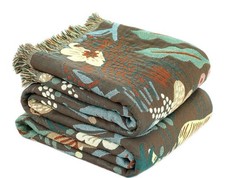 Soft Cotton Throw Blanket Farmhouse Geometric Cozy Multi-Function Bed Cover New