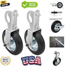 Gate Wheel for Metal Swing Gate with 1-5/8" Thru 2" Gate Frames, Gate Support...
