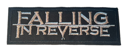 FALLING IN REVERSE - BAND - BLACK/SILVER - Embroidered Iron-On/Sew Patch