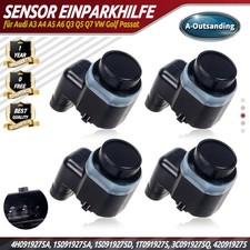 4x Parksensor Sensor Einparkhilfe für Audi A1 A3 8P A4 A5 A6 A7 A8 Q3 Q5 Q7 R8
