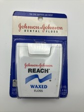 Johnson Johnson Reach Dental Floss Plain Waxed 100 Yd Vtg 1996 Original