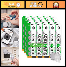 100 Pack CR2032 Lithium Coin Batteries - Long-Lasting, Leak-Proof, Low Self-Disc