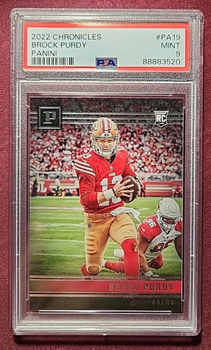 2022 Panini Chronicles BROCK PURDY Rookie RC #PA19 PSA 9 MINT 49ers