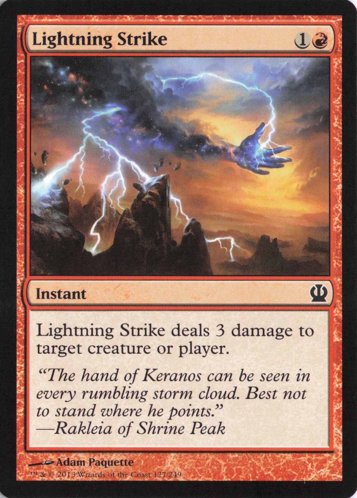 Theros #127 Lightning Strike