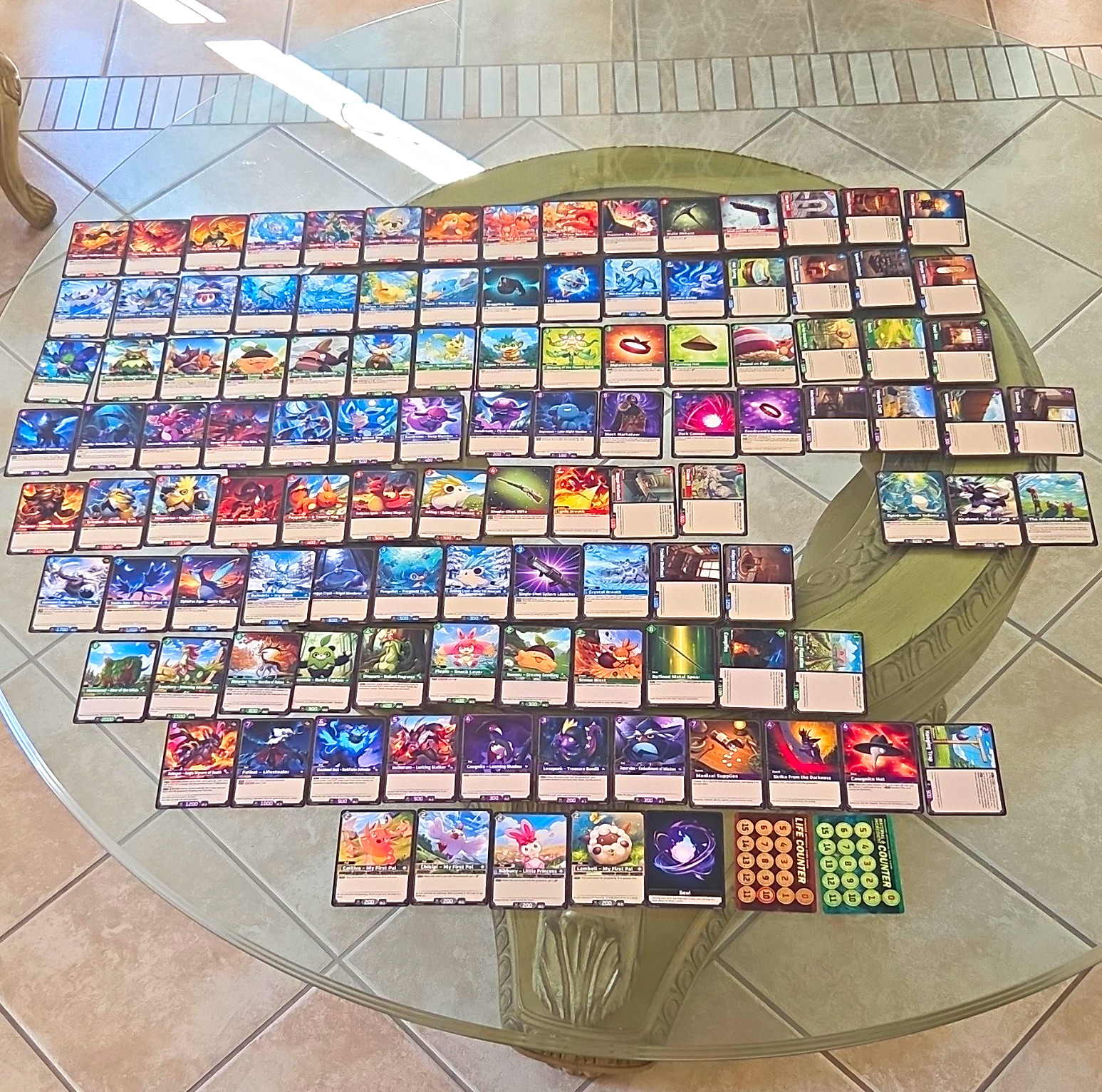 Palworld Set: All C (34), U (30), TD (49), + 2 Counter Cards. All 1st ED BP01
