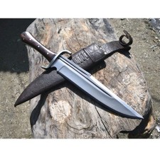 Custom Handmade Carbon Steel Survival Bowie Knife   Ideal for Hunting, Camping
