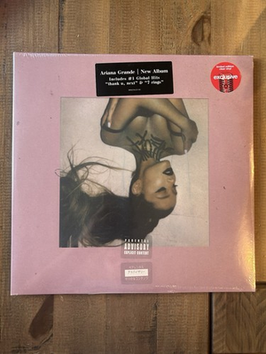 #ad ARIANA GRANDE Thank U Next 2xLP on CLEAR VINYL New SEALED Colored Exclusive $35.00