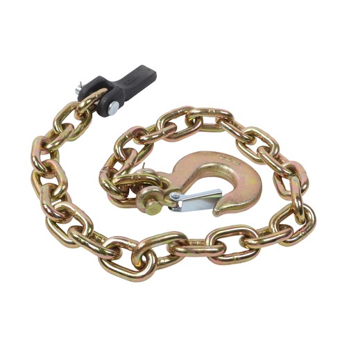 2 Pcs 3/8'' × 36' Tow Chains Trailer Safety Chain 25000Lbs G80 With Chain Buckle - Foto 5 di 17