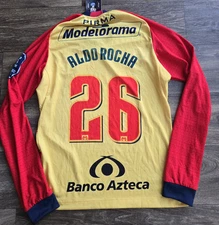 NWOT Pirma Monarcas Morelia 19/20 Home Aldo Rocha LS Futbol Jersey Sz Small RARE