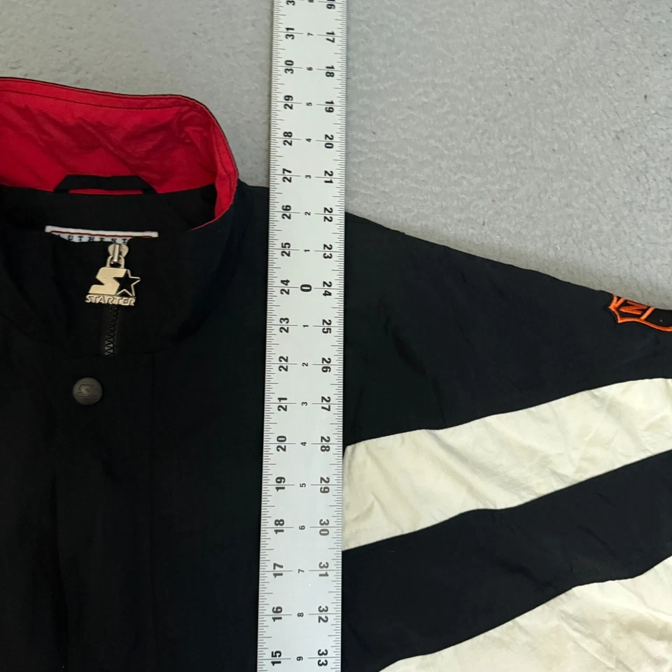 Pullover de colección Chicago Blackhawks Starter para hombre talla grande 1/4 cremallera *manchas Foto 4 de 4