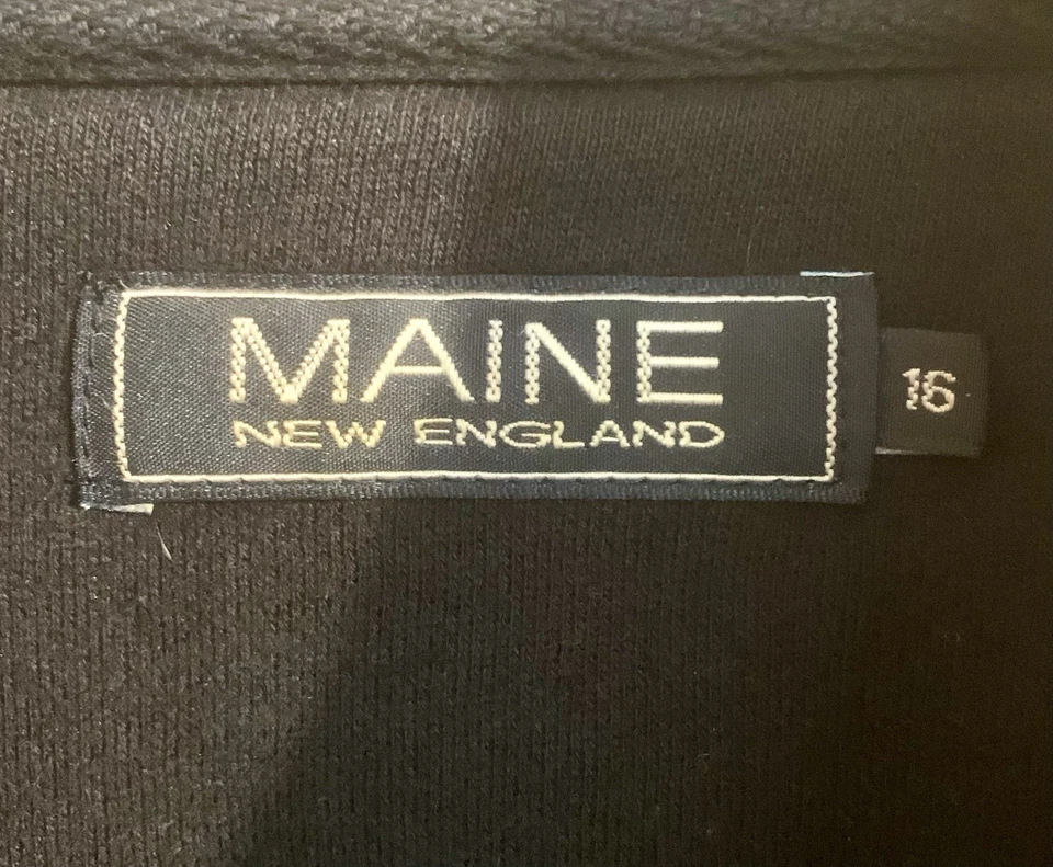 Maine New England Women’s Navy Full Zip Long Sleeve Zip Up Jumper Size 16 - Image 2 of 4