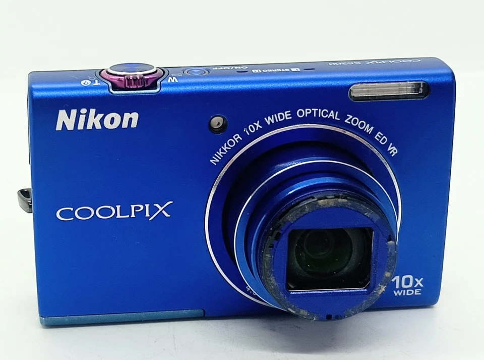 [EXC+++++] Nikon COOLPIX  S6200 Blue 16.0MP 10x Optical  Zoom DigitalCameraJapan - Image 3 of 4