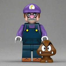 Waluigi Minifigure