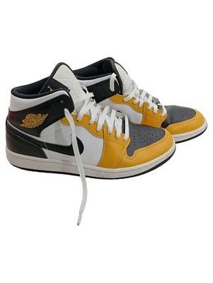 Jordan Air Jordan 1 Mid SE Yellow Ochre Herren Basketballschuhe Leder 44.5