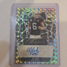 Panini 2025 Mosaic AJ Cole Scripts Autograph #SCR-AJC Las Vegas Raiders NFL