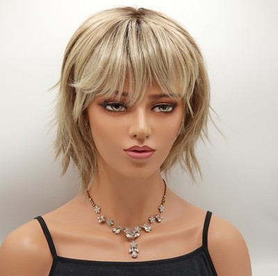 HOLLIS Wig by ESTETICA, RH1488RT8, Heat Friendly! Mono Top, Cute Razor Cut, NEW