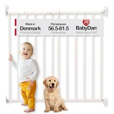 BabyDan Ebeltoft Wall-Mounted Baby Stair Gate Narrow Openings 56.5-81.5 cm #0351