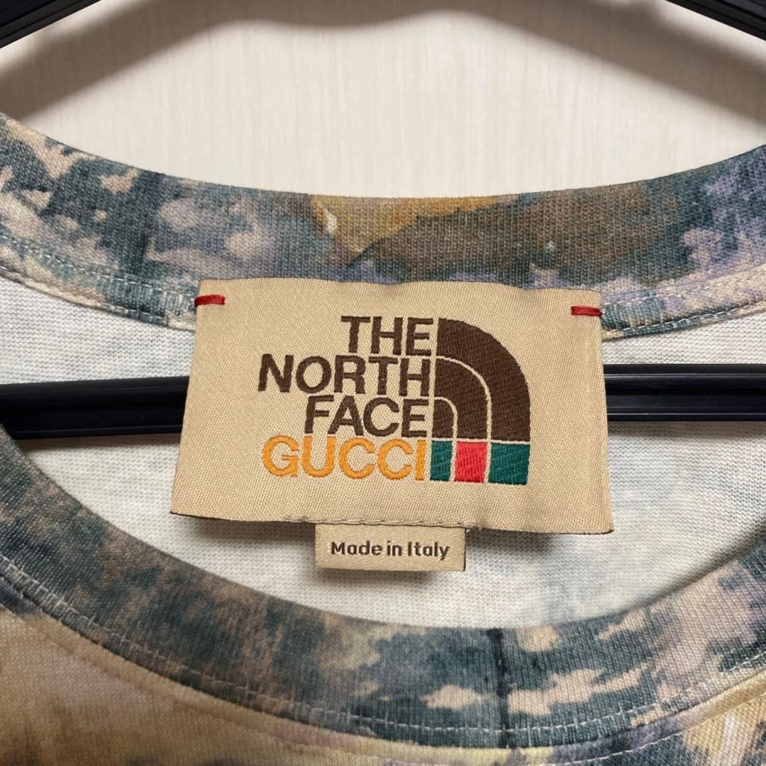 The North Face X Gucci  T-Shirt Size L  Real Tree Camo Authentic image 6