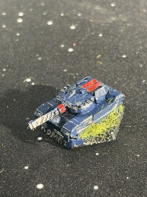 Hand Painted BattleTech Rommel Gauss TANK - 3D CUSTOM RESIN PRINT (blue/red)