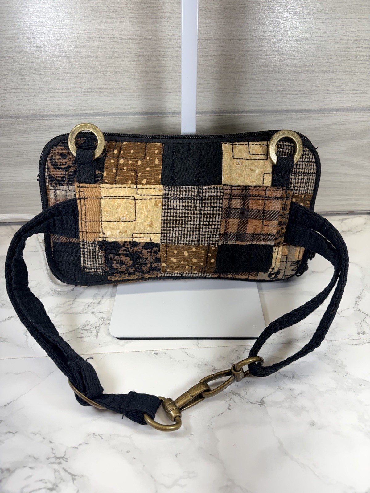 Donna Sharp Vintage Quilted Patchwork Shoulder Ba… - image 5