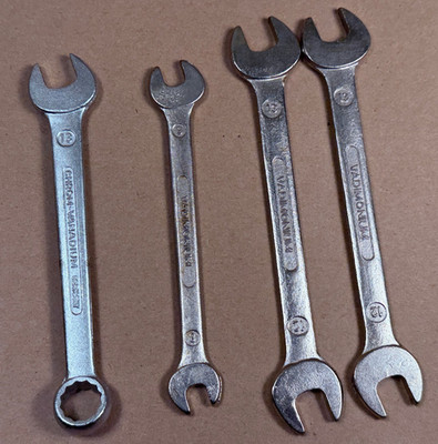 Vintage NOS Double Open End Wrench Set West Germany - Vadimonium Metric Lot