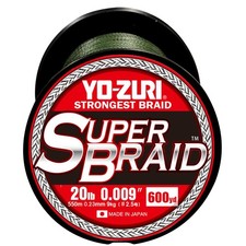 Yo-Zuri Superbraid 600 yd Floating Braid, Dark Green, 20 lb