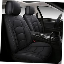 Full Coverage Car Seat Covers Universal Fit for Cars SUVs Pick Front Pair Black