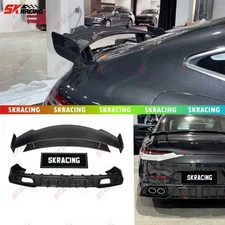 Rear Diffuser Lip+Wing Kit For Benz AMG GT53 GT43 Hatchback 19+ Dry Carbon Fiber
